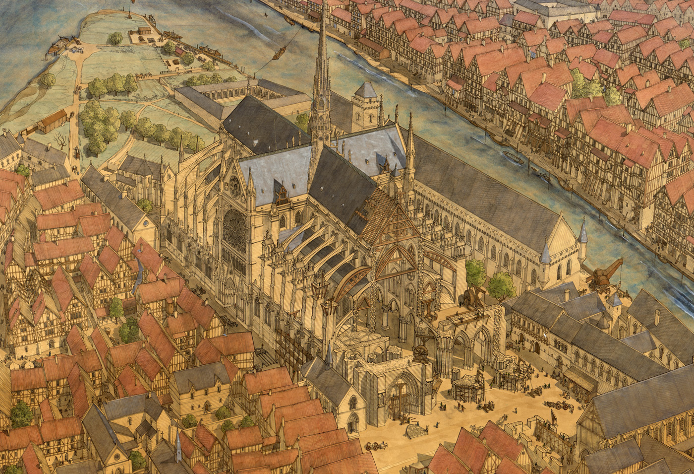 Европа 13 14 века. 15 Век Франция средневековье. Средневековый Париж 15 век. Средневековый город Франции 12 век.