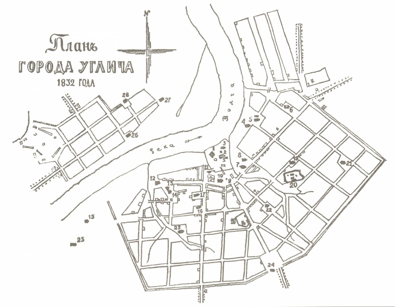 Старая карта тутаева